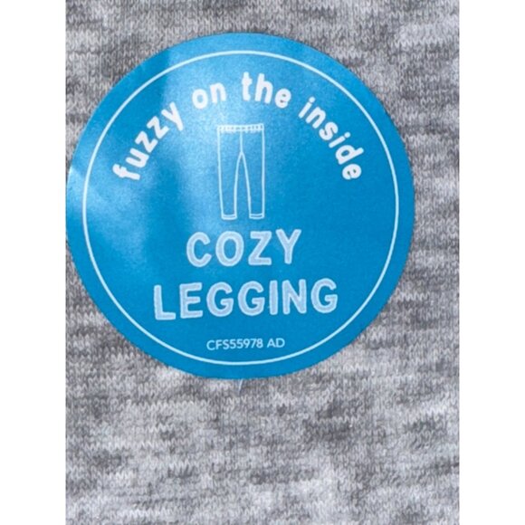 Carters Toddler 4T Cozy Fuzzy Inside Leggings Gray Cotton Blend - Picture 5 of 5